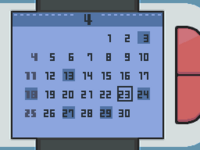 Calendario en la cuarta generación