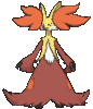 Imagen de Delphox en Pokémon X, Pokémon Y, Pokémon Rubí Omega, Pokémon Zafiro Alfa, Pokémon Sol, Pokémon Luna, Pokémon Ultrasol y Pokémon Ultraluna