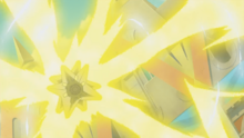 Starmie usando rayo.