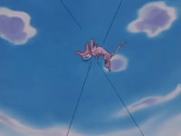 Corsola y Espeon usando placaje.