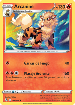 Carta de Arcanine