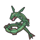 Icono de Rayquaza en Pokémon Escarlata y Púrpura