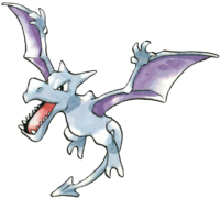 Aerodactyl en Pokémon Rojo y Verde.