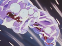 Arbok y Weezing congelados.