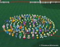Muchos de los Pokémon del juego.