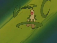 Bayleef usando hoja afilada.