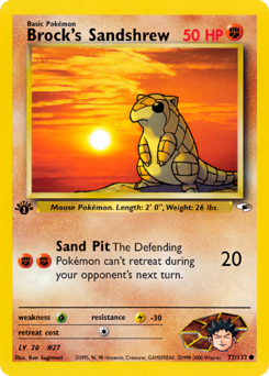 Carta de Brock's Sandshrew