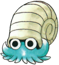 Omanyte en Pokémon Rojo y Verde.