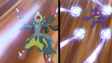 Mega-Sableye de Ult/Unai usando Joya de Luz.