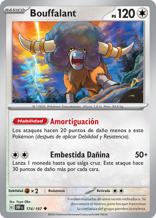 Pokemon Tcg Bouffalant 119/142 Reverse | Meses Sin Interés - Foto 7