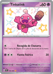 Versión Rara Variocolor de la carta en Destinos de Paldea.