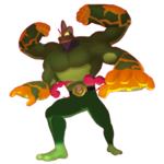 Imagen de Machamp Gigamax variocolor en Pokémon HOME