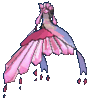 Imagen posterior de Mega-Diancie variocolor en Pokémon Rubí Omega, Pokémon Zafiro Alfa, Pokémon Sol, Pokémon Luna, Pokémon Ultrasol y Pokémon Ultraluna