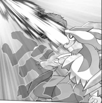 Kyurem blanco de Zinzolin/Kyurem blanco de Menek usando llama gélida.
