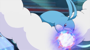 Altaria de Tito usando pulso dragón.