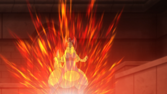 Haxorus de Iris usando enfado.