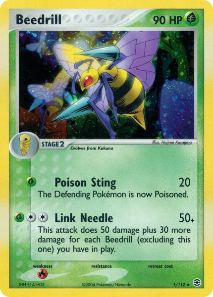 Archivo:Beedrill (FireRed & LeafGreen TCG).png
