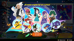 Capitán Pikachu y otros en el aviso del evento.