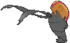 Imagen posterior de Accelgor variocolor en Pokémon X, Pokémon Y, Pokémon Rubí Omega, Pokémon Zafiro Alfa, Pokémon Sol, Pokémon Luna, Pokémon Ultrasol y Pokémon Ultraluna