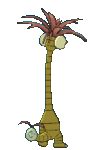 Imagen posterior de Exeggutor de Alola variocolor en Pokémon Sol, Pokémon Luna, Pokémon Ultrasol y Pokémon Ultraluna