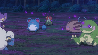 Pokémon salvajes envenenados.