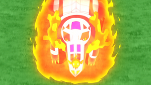Skeledirge de Rod usando Carga de Fuego/Nitrocarga.