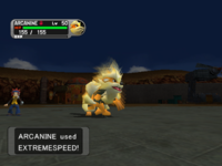 Velocidad extrema en Pokémon XD: Tempestad oscura.