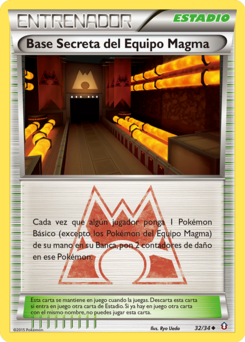 Carta Base Secreta del Equipo Magma