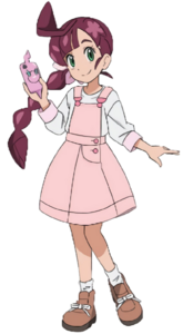 Segundo diseño de Chloe en la serie Viajes Pokémon.