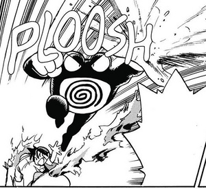 Poliwrath de Red/Rojo usando pistola agua.