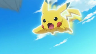 Pikachu usando ataque rápido.