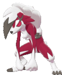 Imagen de Lycanroc nocturno en Pokémon Espada y Pokémon Escudo