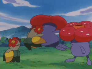 Vileplume usando placaje.