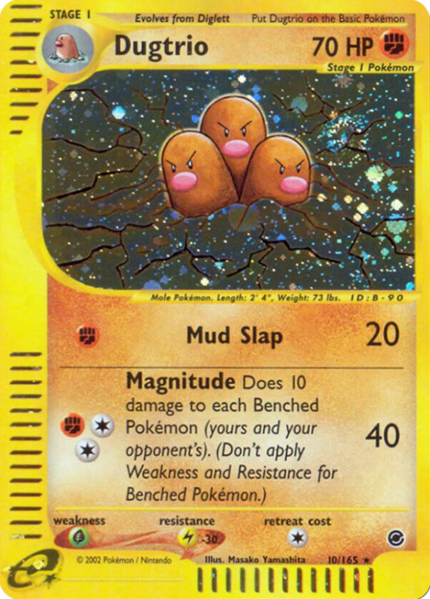 Archivo:Dugtrio (Expedition Base Set 10 TCG).png