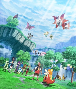 Foto de Liko, Rod, Doti, Friede y Brie en el Área Cero mostrada en el EP1317.