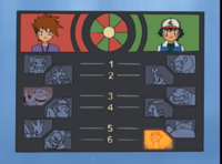 Pokémon de Ash en la pantalla.