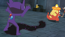 Sableye de Ult usando sombra vil.