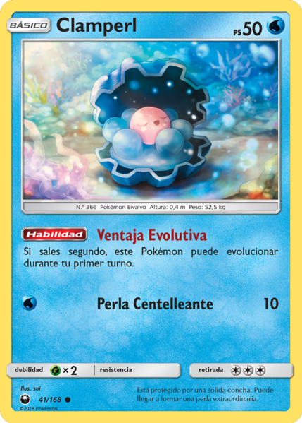 Archivo:Clamperl (Tormenta Celestial TCG).png