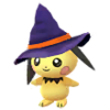Pichu con gorro de bruja