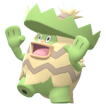 Imagen de Ludicolo macho en Pokémon Diamante Brillante y Pokémon Perla Reluciente
