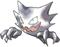 Haunter en Pokémon Rojo y Verde.