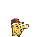 Icono del Pikachu con gorra trotamundos en Pokémon Escarlata y Púrpura