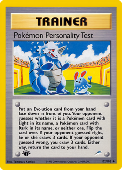 Carta Pokémon Personality Test