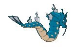 Imagen posterior de Gyarados hembra en Pokémon X, Pokémon Y, Pokémon Rubí Omega, Pokémon Zafiro Alfa, Pokémon Sol, Pokémon Luna, Pokémon Ultrasol y Pokémon Ultraluna