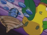 Hitmontop usando giro rápido.