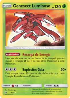 Carta de Genesect Luminoso