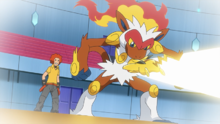 Pikachu de Ash usando ataque rápido en un recuerdo.