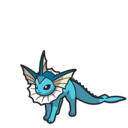 Icono de Vaporeon en Pokémon Diamante Brillante y Perla Reluciente