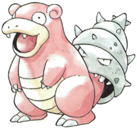 Slowbro en Pokémon Rojo y Verde.