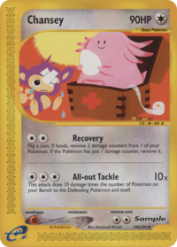 Chansey (Expedition Base Set TCG) - WikiDex, la enciclopedia Pokémon